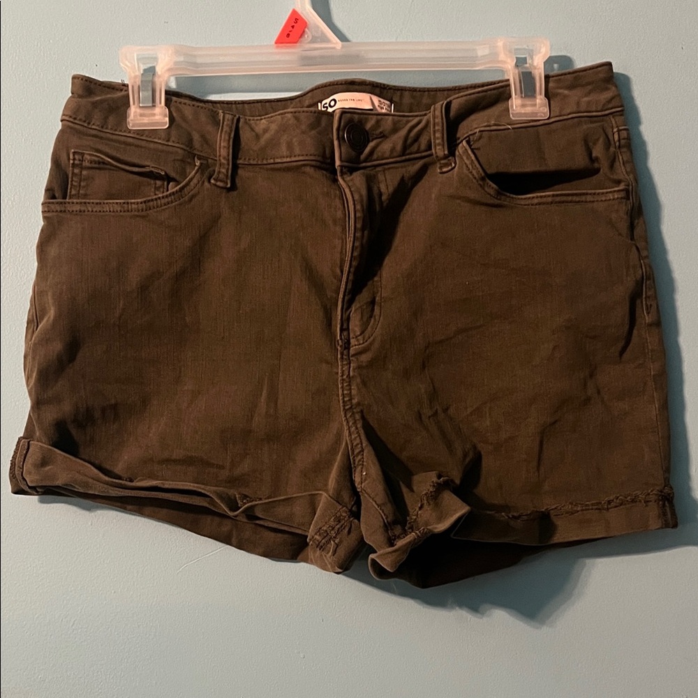 SO Women's Dark Green Jean Shorts